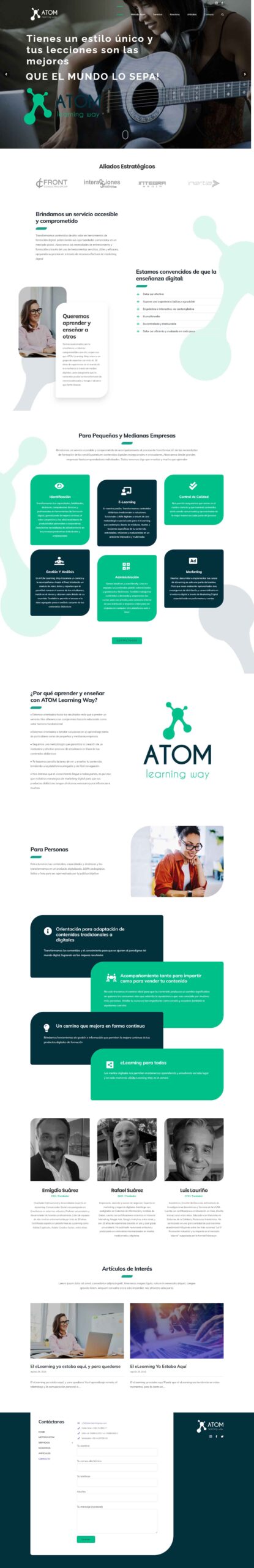 Atom Learning web capture