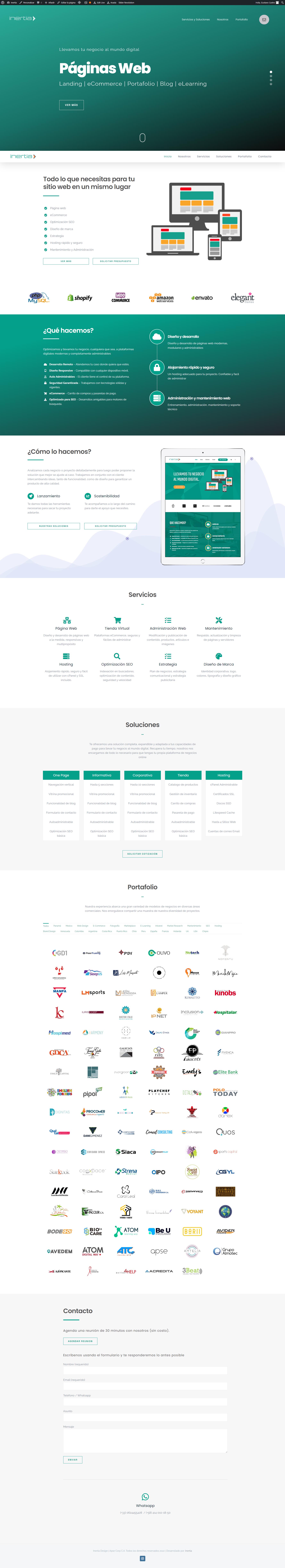 Inertia Design Web Capture Inertia Design: Páginas Web, eCommerce, Mantenimiento, Hosting, Marketing, SEO